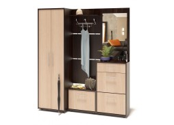 Прихожая ВШ-5+ТП-1+ПЗ-3+ТП-2+ШО-1 ф-ка Сокл 31 920 Р. в Вира Мебель Прихожая ВШ-5+ТП-1+ПЗ-3+ТП-2+ШО-1 ф-ка Сокл