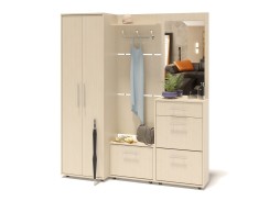 Прихожая ВШ-5+ТП-1+ПЗ-3+ТП-2+ШО-1 ф-ка Сокл 31 920 Р. в Вира Мебель Прихожая ВШ-5+ТП-1+ПЗ-3+ТП-2+ШО-1 ф-ка Сокл