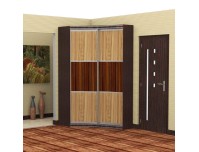 Прадо (корпус венге, двери макассар) асиметричный радиусный...