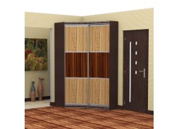 "Прадо" асиметричный радиусный шкаф купе