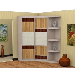  Радион+угловой эл. с утолщёнными полками (вариант дверей №5) радиусный шкаф купе