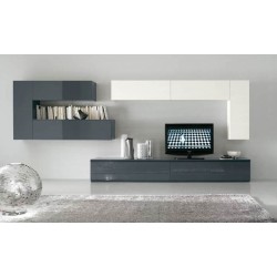 Глянец-Люкс №1 стенка в гостиную, фасады глянцевые