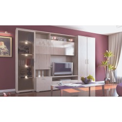 стенка Глянец-Люкс №14 с глянцевым фасадом