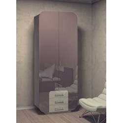 Модерн 5 глянцевый распашной шкаф