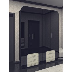 Модерн 18 глянцевый распашной шкаф