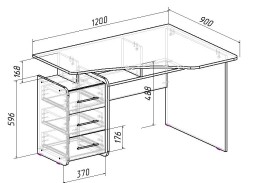 "Триан 5" стол  письменный