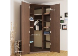 "Эконом 1 МДФ" классический угловой шкаф 