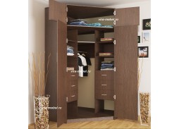 "Эконом 4" шкаф угловой с антресолью