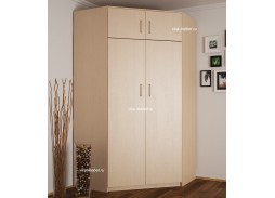 "Эконом 16" двухдверный угловой шкаф с антресолью