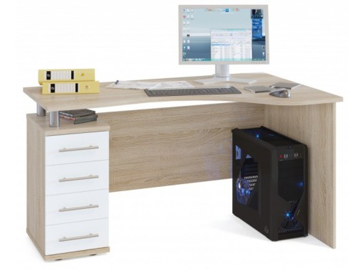 Компьютерный стол КСТ-104 с тумбой ф-ка Сокол