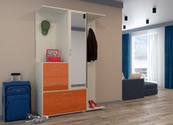 "Арго 1" прихожая с глянцевым фасадом