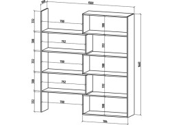 Стеллаж "Фрегат" (h 1600) ф-ка ВМФ