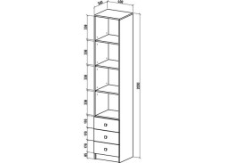 "Бостон-4" шкаф бельевой, ф-ка ВМФ