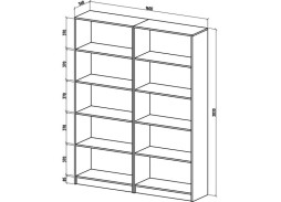 "Бостон-16" шкаф бельевой/бельевой (ШБ-7Б+ШБ-7Б), ф-ка ВМФ