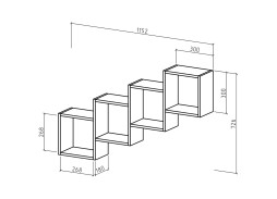 "Флэш 4" полка настенная, ф-ка ВМФ