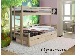 "Орлёнок" двухъярусная кровать для троих детей
