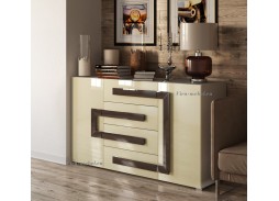 "Дизайн Люкс 4" комод с глянцевым фасадом  17 550 Р. в Вира Мебель "Дизайн Люкс 4" комод с глянцевым фасадом