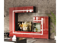 "Глейс 12" стенка для гостиной с комодом 39 750 Р. в Вира Мебель "Глейс 12" стенка для гостиной с комодом