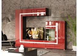 "Глейс 12" стенка для гостиной с комодом 39 750 Р. в Вира Мебель "Глейс 12" стенка для гостиной с комодом