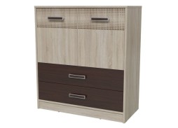 "Румба" комод с четырьмя ящиками 4-4427 (Гранд Кволити) 8 625 Р. в Вира Мебель "Румба" комод с четырьмя ящиками 4-4427 (Гранд Кволити)
