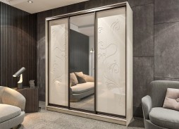 "Вектор 13" глянцевый шкаф купе 46 400 Р. в Вира Мебель "Вектор 13" глянцевый шкаф купе