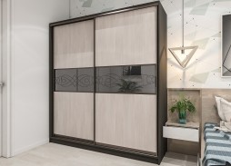 "Вектор 14" глянцевый шкаф купе 28 350 Р. в Вира Мебель "Вектор 14" глянцевый шкаф купе