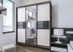 "Вектор 15" глянцевый шкаф купе 43 600 Р. в Вира Мебель "Вектор 15" глянцевый шкаф купе