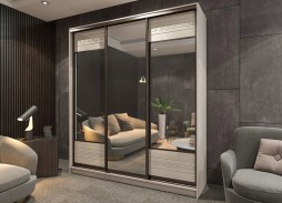 "Вектор 16" глянцевый шкаф купе 41 800 Р. в Вира Мебель "Вектор 16" глянцевый шкаф купе