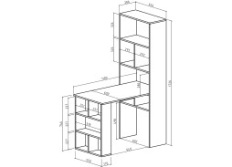 Стол-стеллаж "Феликс 45" ф-ка ВМФ