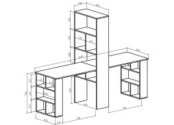 Стол-стеллаж "Феликс 45" ф-ка ВМФ