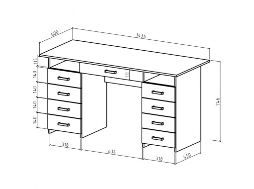 Стандартная длина письменного стола для школьника