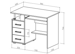 "Амбер 4" компьютерный стол, ф-ка ВМФ