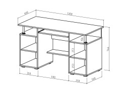 "Амбер 5" компьютерный стол, ф-ка ВМФ