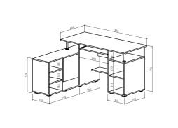 "Амбер 9" компьютерный стол, ф-ка ВМФ