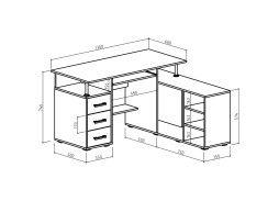 "Амбер 12" компьютерный стол, ф-ка ВМФ