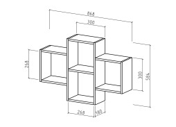"Флэш 24" полка настенная, ф-ка ВМФ
