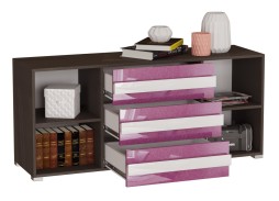 "Дизайн Люкс 2" комод с глянцевым фасадом  15 400 Р. в Вира Мебель "Дизайн Люкс 2" комод с глянцевым фасадом