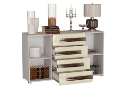 "Дизайн Люкс 4" комод с глянцевым фасадом  17 550 Р. в Вира Мебель "Дизайн Люкс 4" комод с глянцевым фасадом