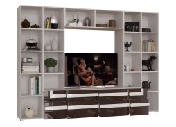 "Глейс 2" стенка для гостиной с комодом 52 300 Р. в Вира Мебель "Глейс 2" стенка для гостиной с комодом