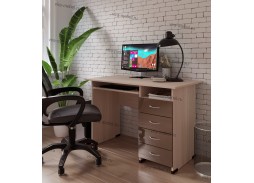 "Милан Глянец 3" письменный стол 13 150 Р. в Вира Мебель "Милан Глянец 3" письменный стол