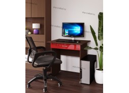 "Милан Глянец 7" компьютерный стол 7 800 Р. в Вира Мебель "Милан Глянец 7" компьютерный стол