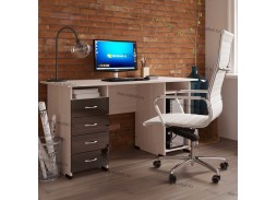 "Милан Глянец 5" письменный стол 13 300 Р. в Вира Мебель "Милан Глянец 5" письменный стол