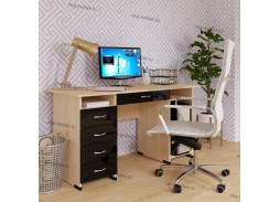 "Милан Глянец 8" письменный стол 14 550 Р. в Вира Мебель "Милан Глянец 8" письменный стол