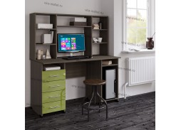 "Милан Глянец 13" компьютерный стол 14 950 Р. в Вира Мебель "Милан Глянец 13" компьютерный стол