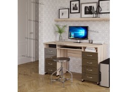 "Милан Глянец 17" компьютерный стол 14 350 Р. в Вира Мебель "Милан Глянец 17" компьютерный стол