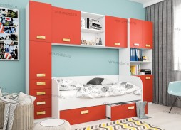 "Глейс Дизайн Люкс 1" детская стенка, комплект №1 34 850 Р. в Вира Мебель "Глейс Дизайн Люкс 1" детская стенка, комплект №1