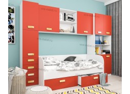 "Глейс Дизайн Люкс 1" детская стенка, комплект №1 34 850 Р. в Вира Мебель "Глейс Дизайн Люкс 1" детская стенка, комплект №1