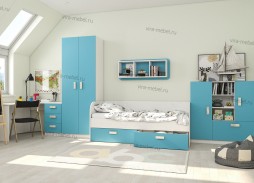 "Глейс Дизайн Люкс 4" детская стенка, комплект №4 40 100 Р. в Вира Мебель "Глейс Дизайн Люкс 4" детская стенка, комплект №4