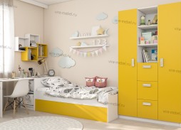 "Глейс Дизайн Люкс 1" детская стенка, комплект №1 36 150 Р. в Вира Мебель "Глейс Дизайн Люкс 1" детская стенка, комплект №1