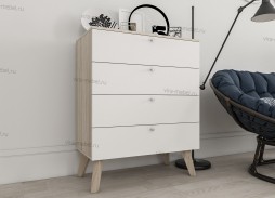 "Нордик 3" комод на ножках с ящиками